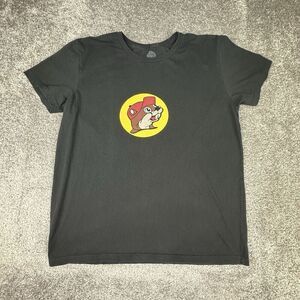 Bucees T-Shirt Womens Large Regular Black Peace Love Pullover Culture